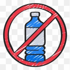 No Plastic Bottles - Drinking Alcohol Poster Drawing Png,Plastic Png