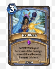 Mage Secrets - Ice Block Hearthstone png