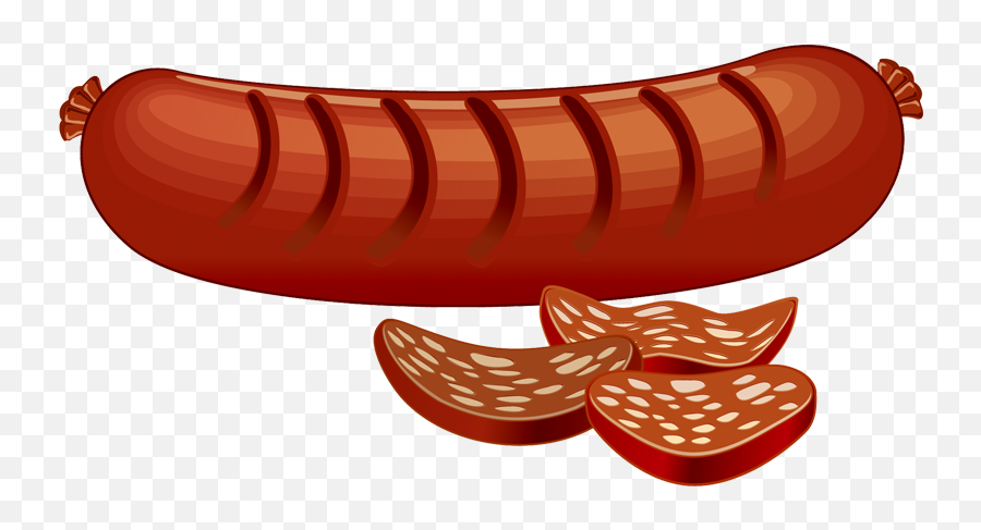 Sausage Hot Dog Barbecue Kebab Clip Art - Hot Dog Clip Art Png,Sausage Transparent