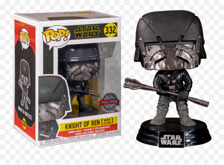 Funko Pop Star Wars Episode Ix The Rise Of Skywalker - Knight Of Ren With War Club 332 Pop Vinyl Knights Of Ren Png,Star Wars Jedi Knight Jedi Academy Icon