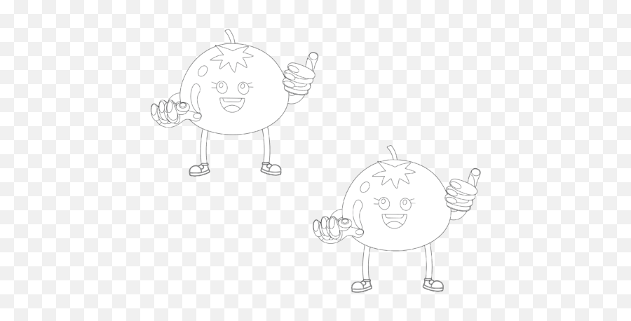 Tomato Kids Outline Vector Icon - Fictional Character Png,Tomato Icon Vector