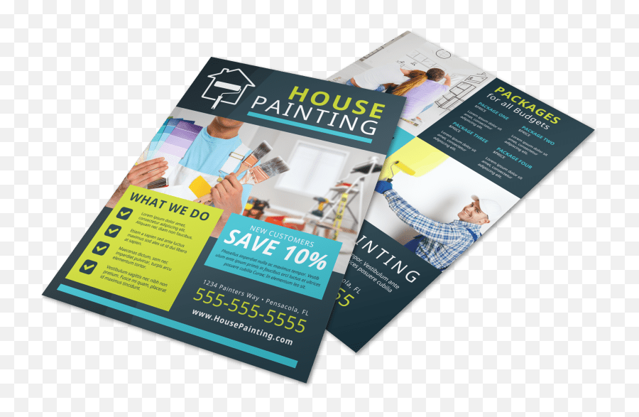 House Painters Flyer Template Mycreativeshop - Painting Flyers Png,House Painter Icon