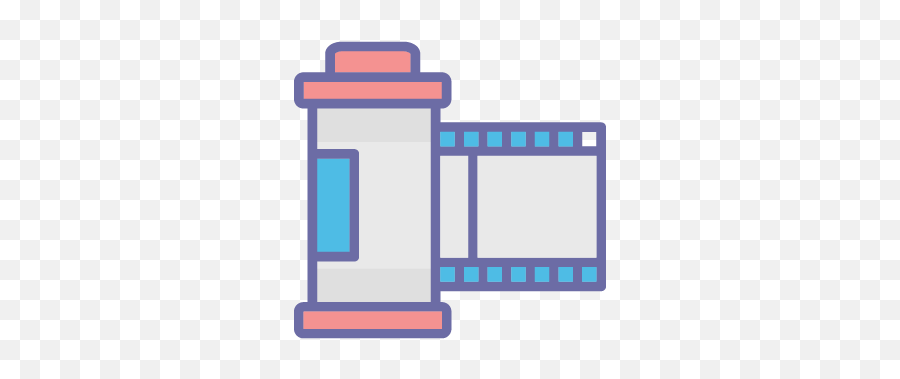 Film Cartridge Color Vector Icon - Cylinder Png,Roll Of Film Icon