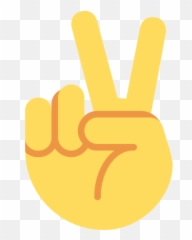 Peace Sign Emoji Meaning With Pictures From A To Z - Two Finger png