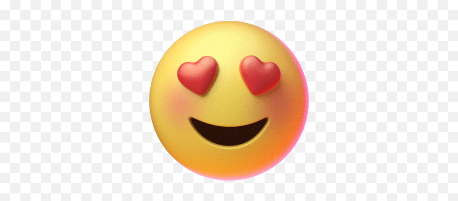 In Love Heart Eyes Sticker - Heart Eyes Emoji Gif Png,Heart Eyes Emoji Transparent