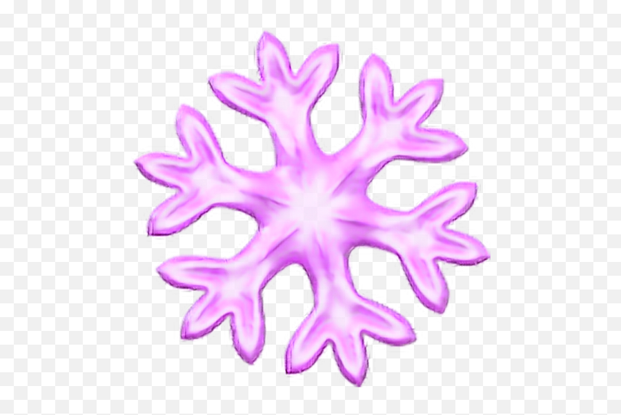 Pink Snowflake Emoji Snow Overlay Cute - Transparent Snowflake Emoji Png,Snow Overlay Png