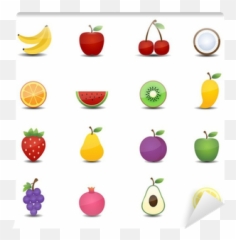 Wall Mural Fruits Icons - PIXERSUS Superfood png