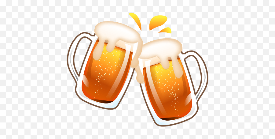 Download Emoticon Beer Smiley Symbol Emoji Free Png - Beer Mugs Clinking,Emojis Png
