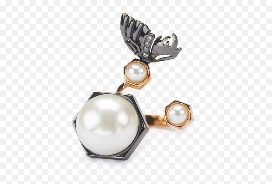 Buy Mariposa Ring Online Outhouse Jewellery - Pearl Png,Mariposa Png