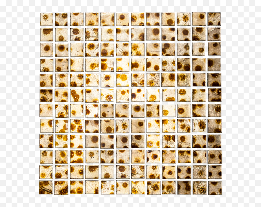 1 Inch Gold Metallic Glass Tile With Brown Cheetah Print - Circle Png,Cheetah Print Png