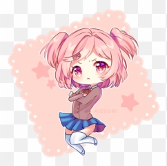 Natsuki - Doki Doki Literature Club Chibi Png Download Doki Doki Literature Club Natsuki Chibi,Chibi Png