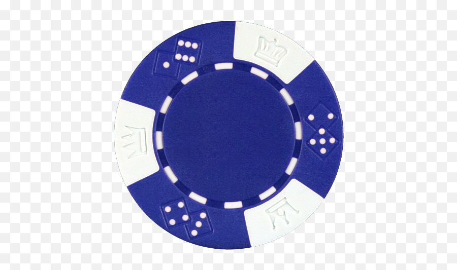 Clay Composite Triple Crown Poker Chips - Blue Poker Chip Png,Poker Chips Png