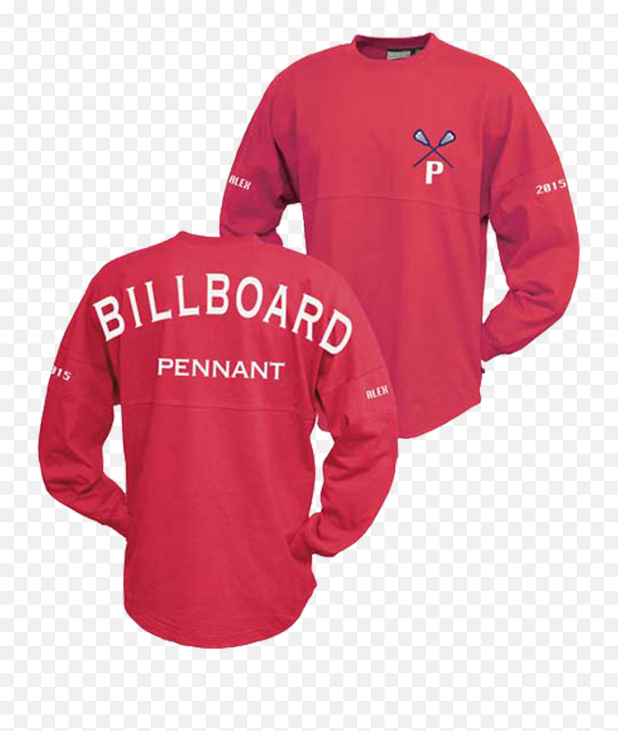 Custom Oversized Long Sleeve Billboard T - Shirts Elevation Png,Red T Shirt Png