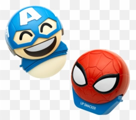 Lip Smacker Emoji Balm Duo - Spiderman and Captain America png