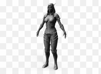Wip Sylvanas Windrunner U2014 Polycount - Figurine Png,Sylvanas Png