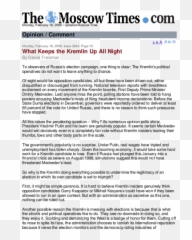 Pdf What Keeps The Kremlin Up All Night Moscow Times - Moscow Times Png,Putin Face Png