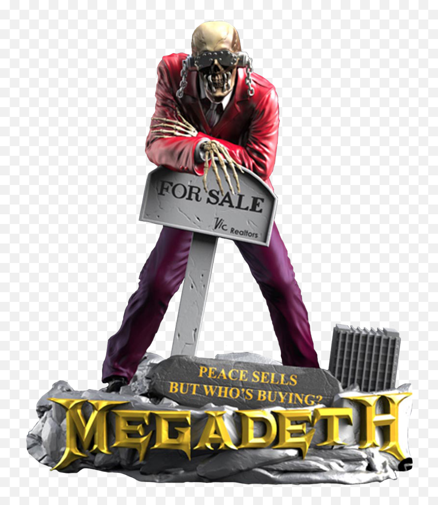 Megadeth - U0027peace Sellsu0027 Vic Rattlehead Rock Iconz 19th Antioquia La Mas Educada Png,Megadeth Logo Png