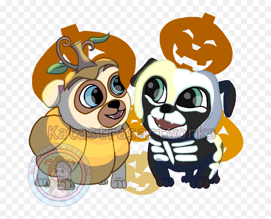 Puppy Dog Pals Halloween Png Image - Puppy Dog Pals Pugs Clipart,Puppy Dog Pals Png