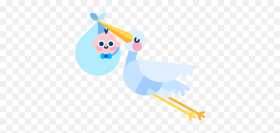 Pregnancy Baby Emojis And Stickers - Baby And Stork Emoji Png,Baby Emoji Png