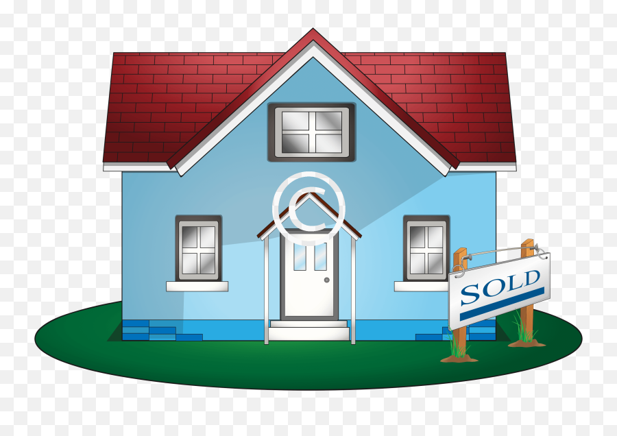 House With Sold Sign - Portable Network Graphics Png,Sold Sign Png