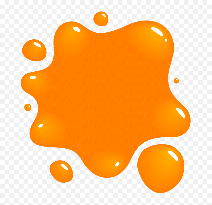 Clipart Orange Splat Png - Orange Paint Splash Clipart Orange Paint Splash Clipart,Splat Png