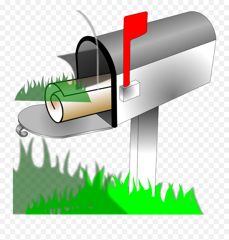 Blue Clear Mailbox Svg Clip Arts Download - Download Clip Grass Png,Mailbox Transparent