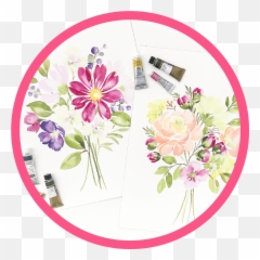 Fresh Watercolor Florals Online Course - Amanda Arneill Data Mining In Anthilia png
