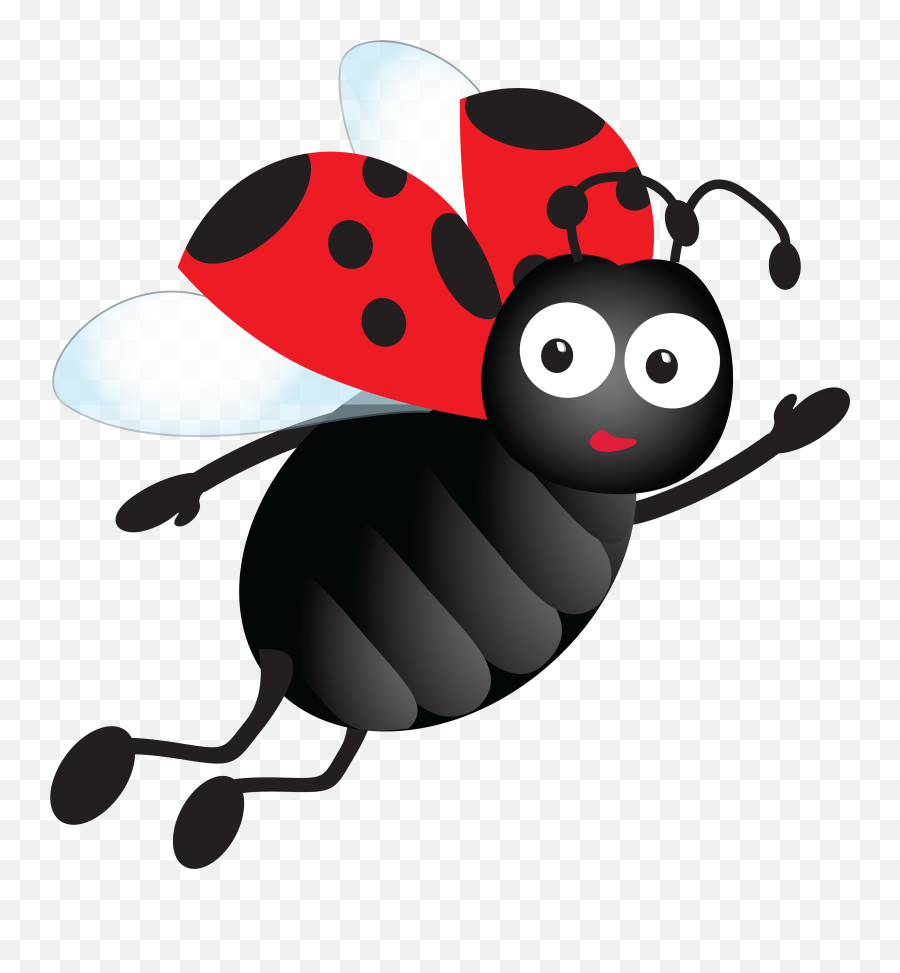 Ladybird - Flying Lady Bird Clipart Png,Fly Clipart Png