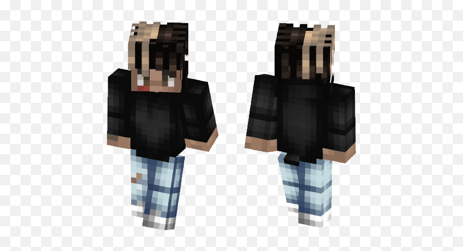 Download Rapper Xxxtentacion Minecraft Skin For Free - Red Shirt Minecraft Skin Png,Xxxtentacion Hair Png