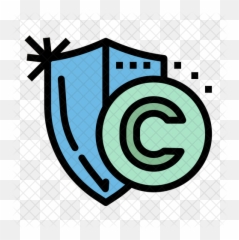Copyright Shield Icon - Spiral png