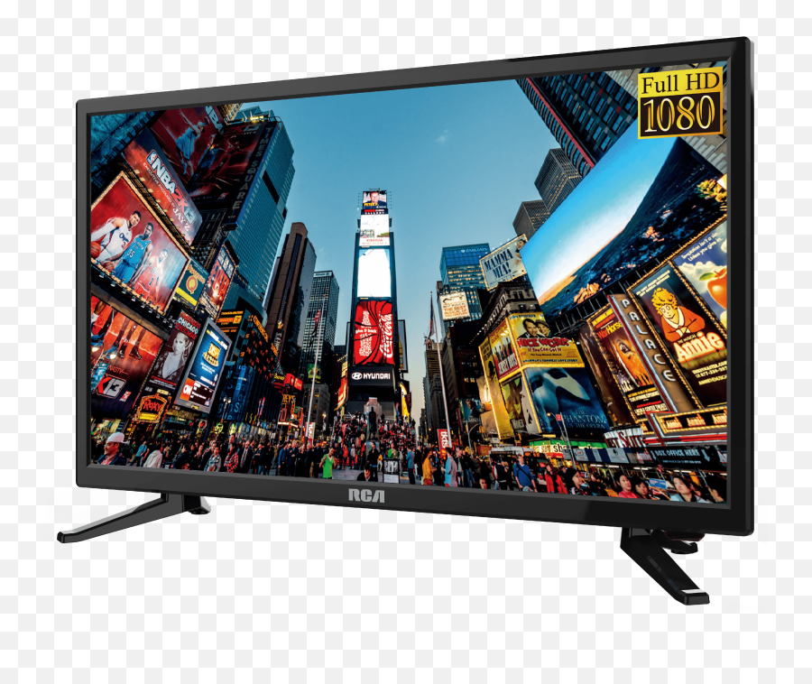 Rca 24 Class Fhd 1080p Led Tv With Built - In Dvd Player Rtdvd2409 Rca 24 Inch Tv Png,Flatscreen Tv Png