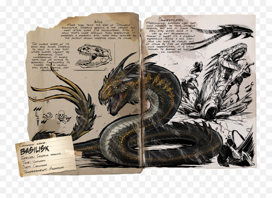 Basilisk - Official Ark Survival Evolved Wiki Ark Survival Evolved Basilisk Png,Snakes Png