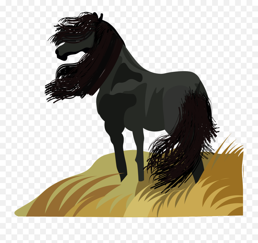 Black Horse - Animal Figure Png,Meadow Png