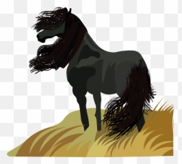 Black Horse - Animal Figure png