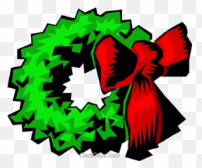 Christmas Wreath Royalty Free Vector Clip Art Illustration - Wreath png