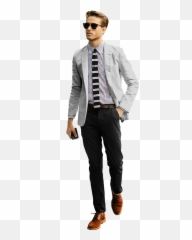 Walking Stairs Png - Man Walking Gray Architecture Board Formal Wear