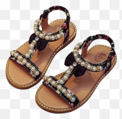 Download Aaliyah Beaded Sandal - Bicycle Png Image With No Open Toe,Aaliyah Png
