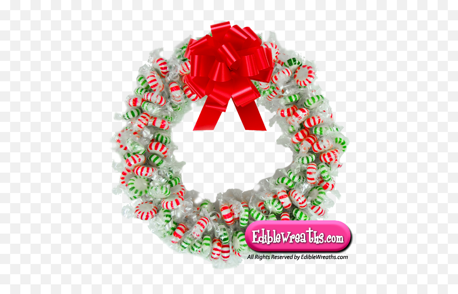 Candy Wreaths - This Mouth Watering Candy Wreath Is A Mixture For Holiday Png,Holiday Wreath Png
