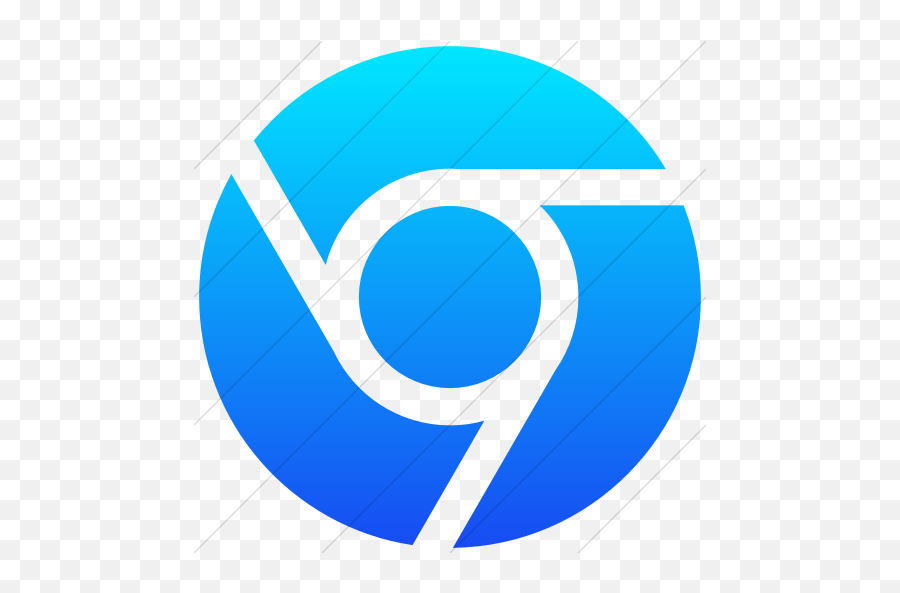 Iconsetc Simple Ios Blue Gradient - Blue Gradient Google Chrome Icon Png,Number On Google Chrome Icon