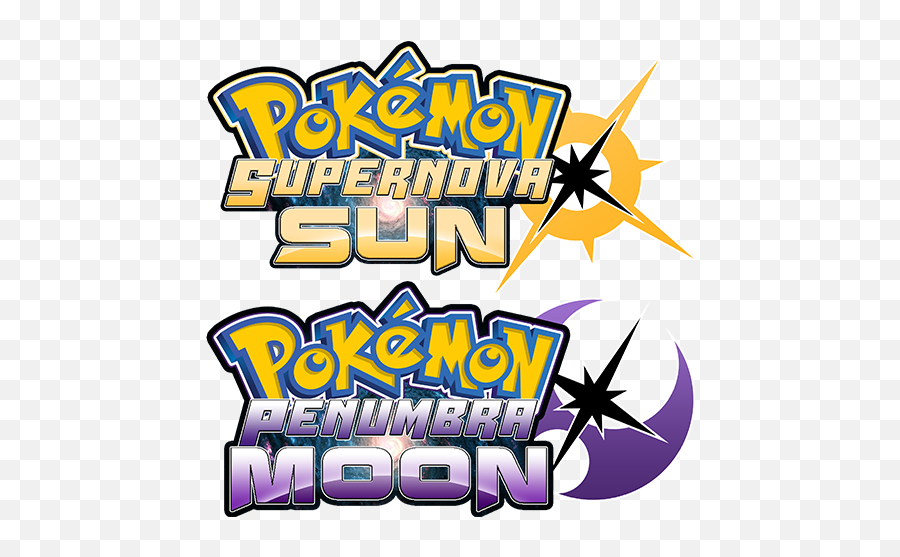 Pokémon Supernova Sun U0026 Penumbra Moon For Ultra - Clip Art Png,Pokemon Ultra Sun Logo