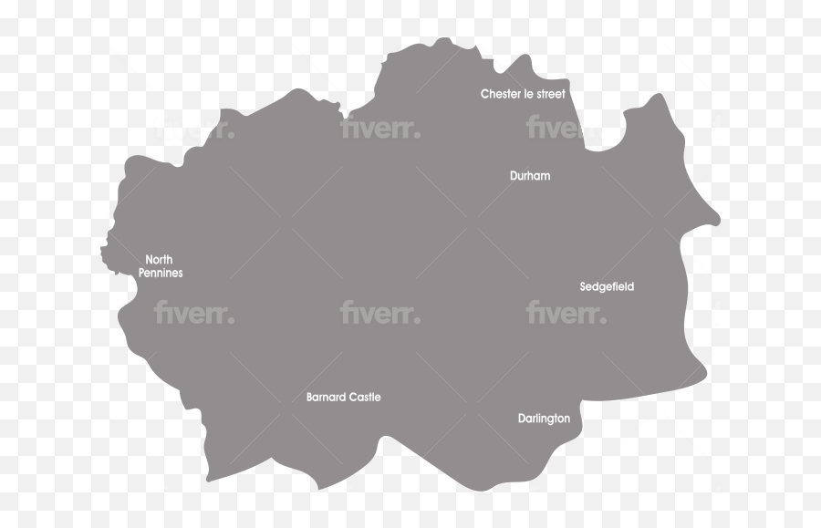 Draw An Awesome Vector Map By Sandew123 Fiverr - Parliamentary Constituency Of Bishop Auckland Png,3d Map Icon