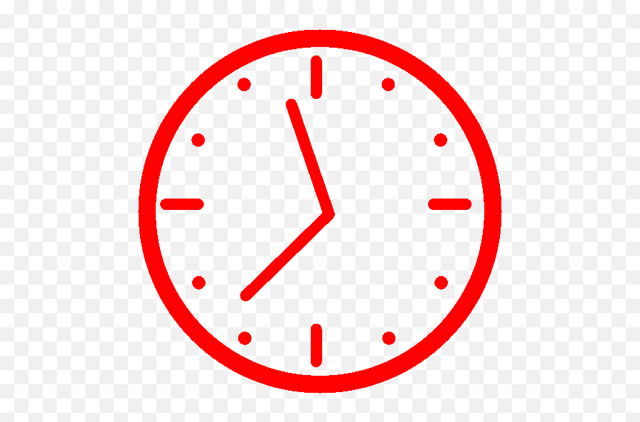 Red Clock Icon Png File Cutout U0026 Clipart Images Citypng - Clock Png,Red File Icon