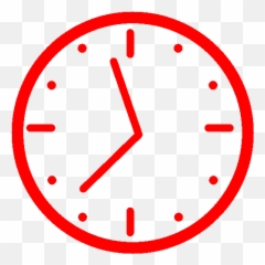 Red Clock Icon Png File Cutout U0026 Clipart Images Citypng - Clock Png,Red File Icon