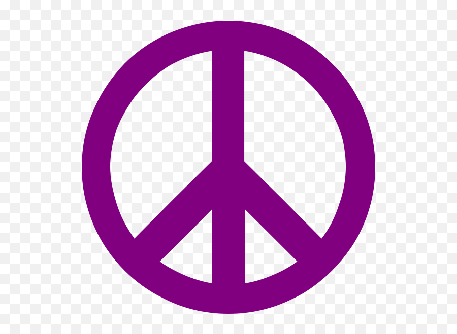 Symbole Paix Peace Violet Fond Transparent Png - Gratuitcom Purple Peace Sign Transparent,Icon Gratuites Libres De Droit
