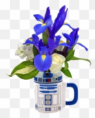 Star Wars R2 - D2 Flower Mug Flower In A Mug Png,R2d2 Png