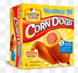 Honey Crunchy Corn Dogs 36 Ct Products Foster Farms - Foster Farms Corn Dogs Png,Corn Dog Png