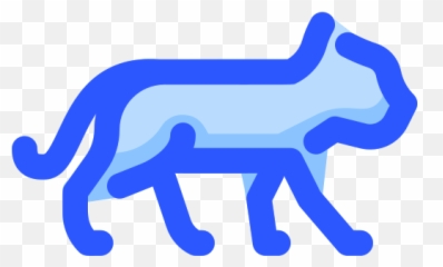Notary And More Blue Panther Sa - Animal Figure png