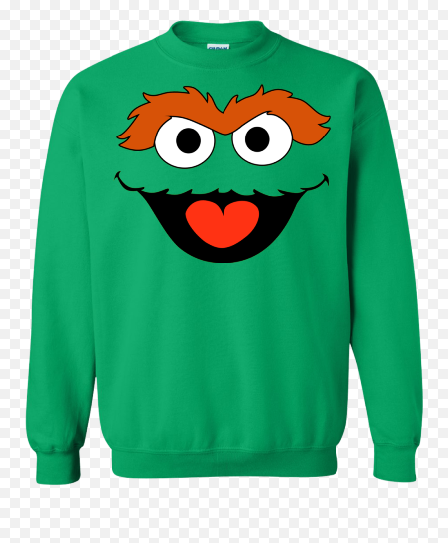 Sesame Street Oscar The Grouch Face - Naruto Ugly Sweater Png,Oscar The Grouch Png