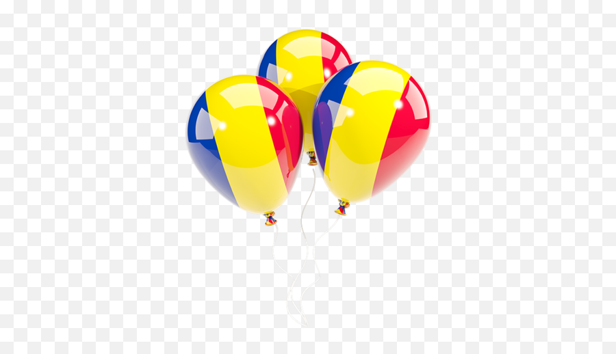 Three Balloons Illustration Of Flag Romania Png Icon