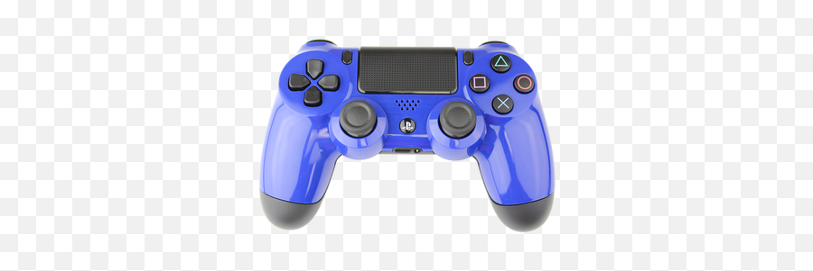 Blue Playstation 4 Controller - Blue Ps4 Controller Png,Controller Transparent Background